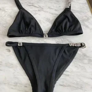 a wangロゴ　ビキニ Alexander Wang | Swim | Black Alexander Wang Crystal Logo